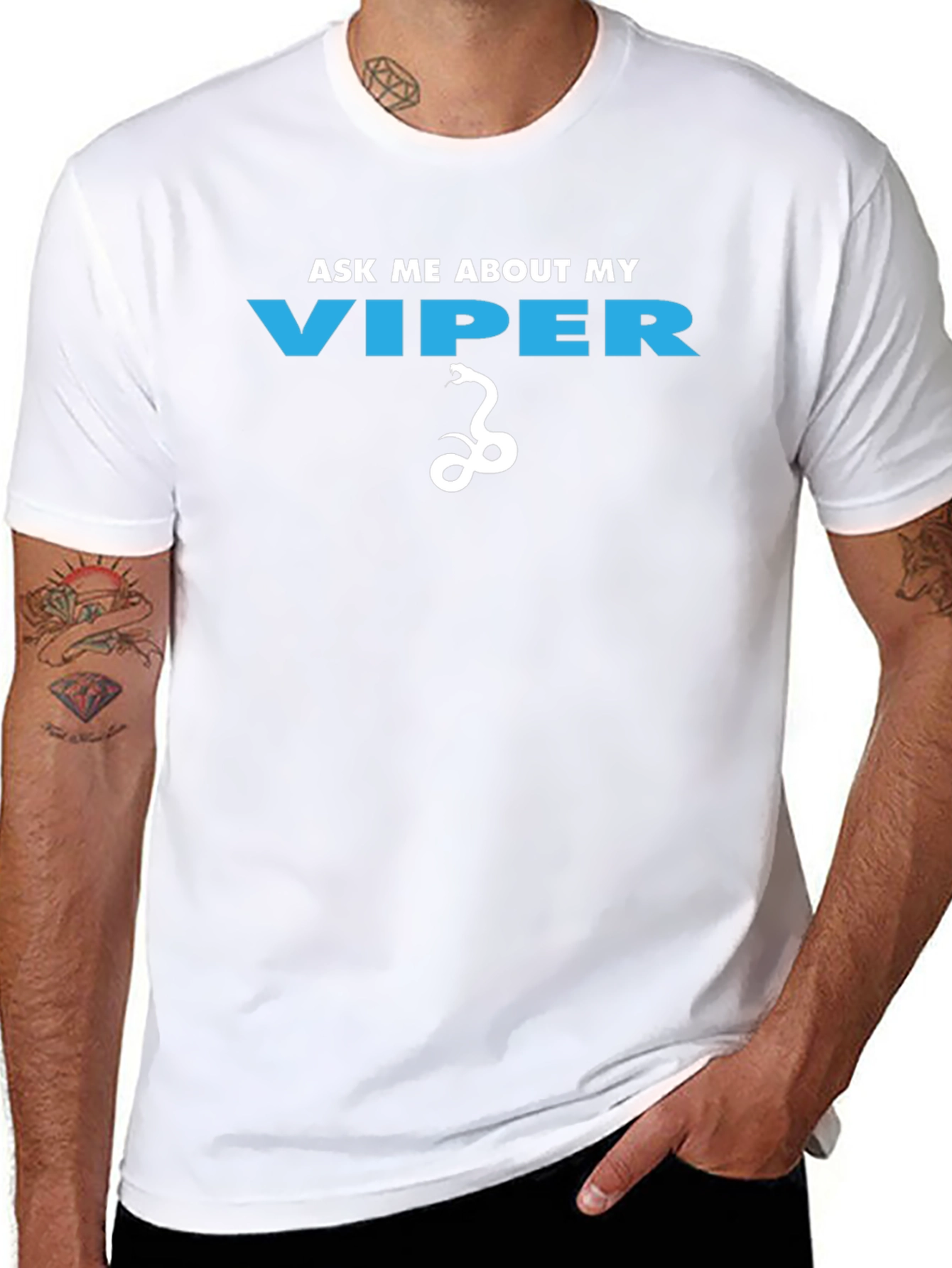 Ask Me About My Viper Funny Graphic T-Shirt