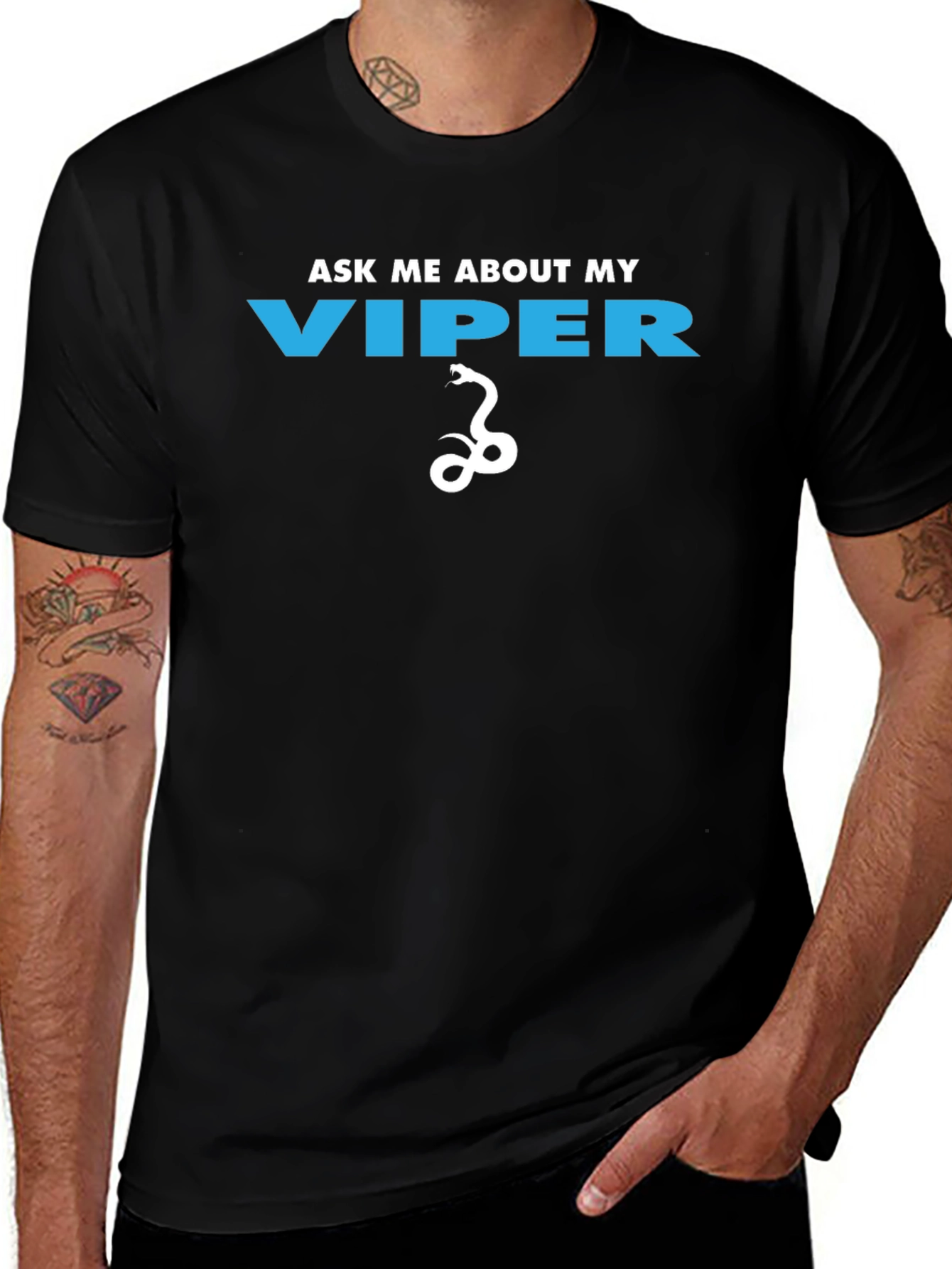 Ask Me About My Viper Funny Graphic T-Shirt