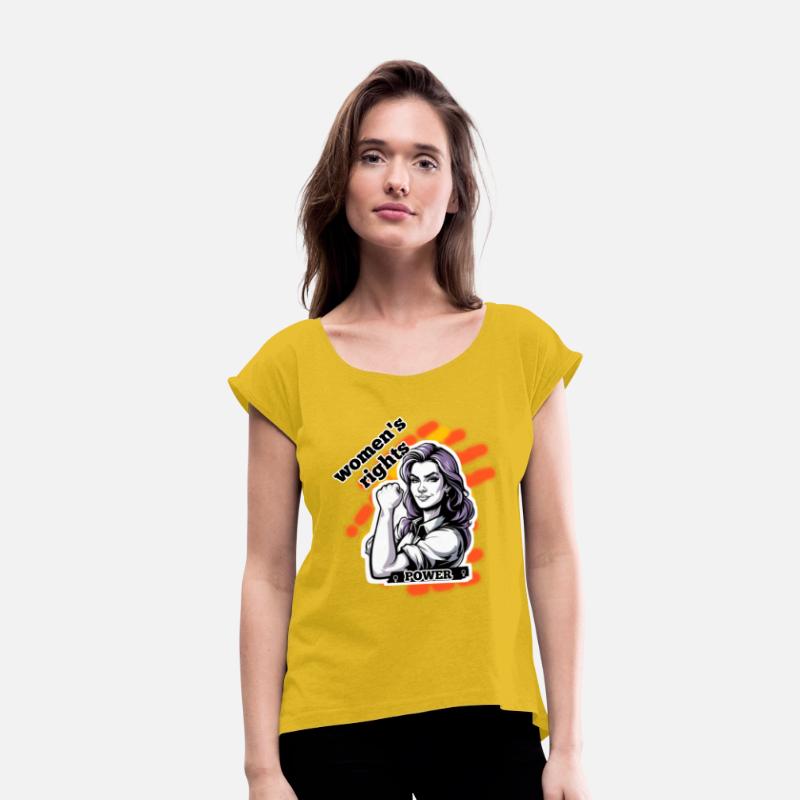 Feminist design power woman strong t-shirt design