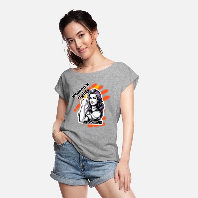 Feminist design power woman strong t-shirt design