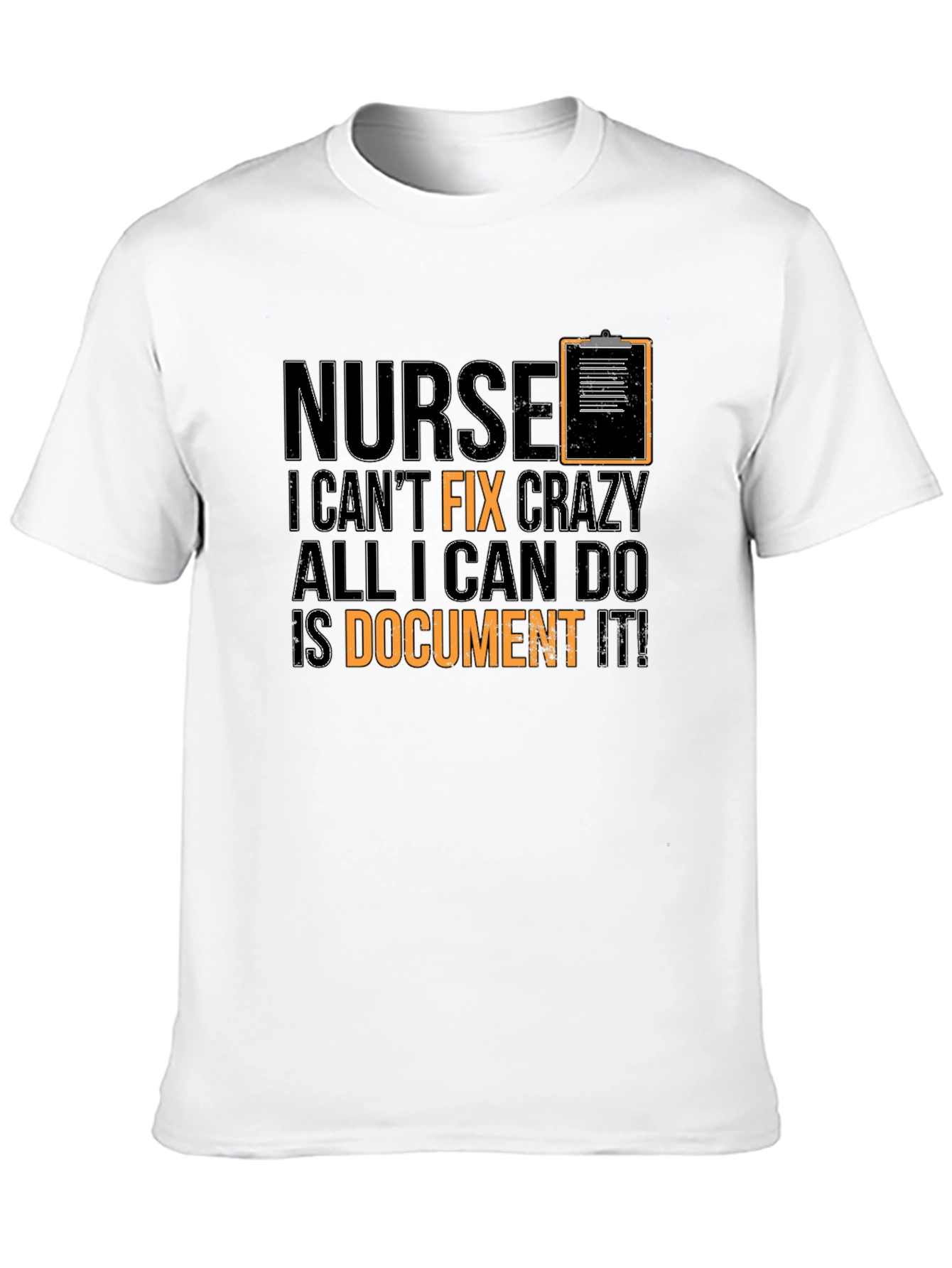 Nurse Crazy Funny Black T-Shirt