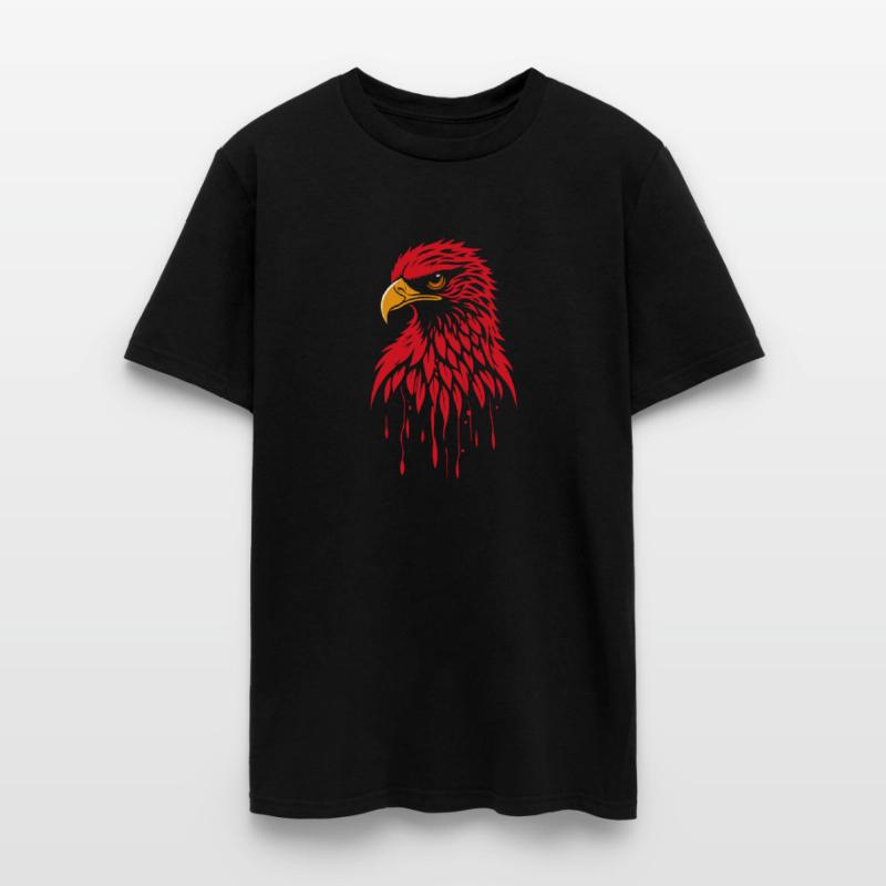 Fierce Red Eagle Bold Flame Inspired Wildlife Art