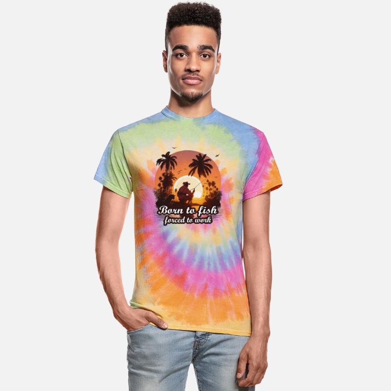 Fishing river with a sunset t shirt design