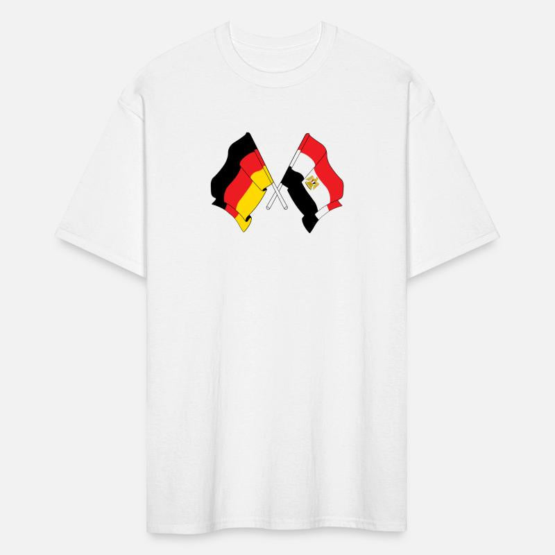 Flag of Germany and flag of Egypt