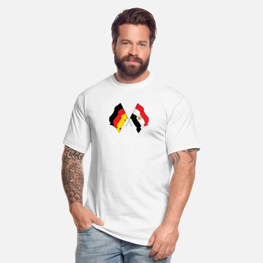 Flag of Germany and flag of Egypt