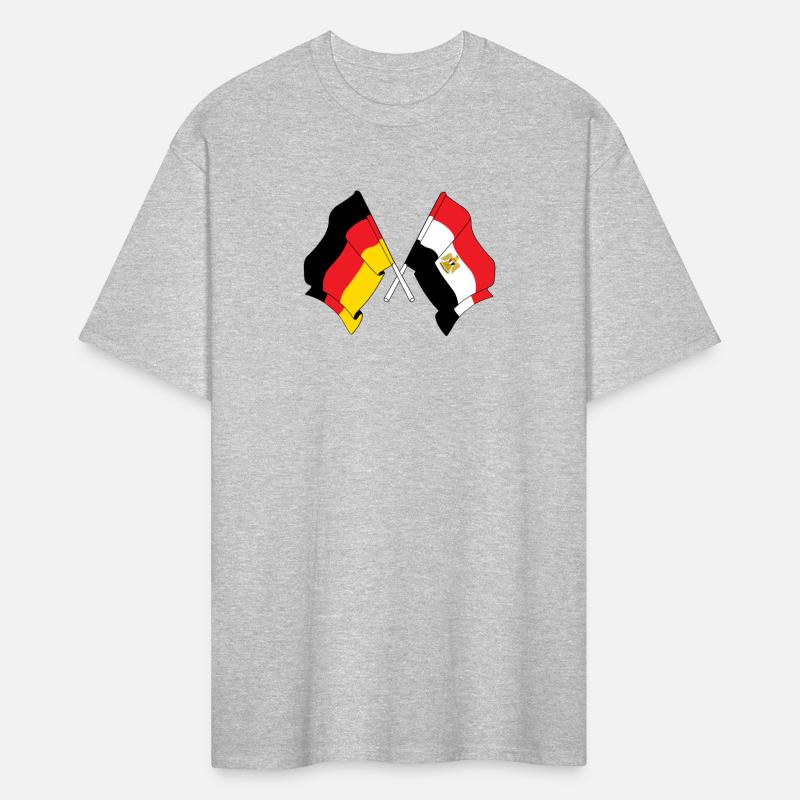 Flag of Germany and flag of Egypt