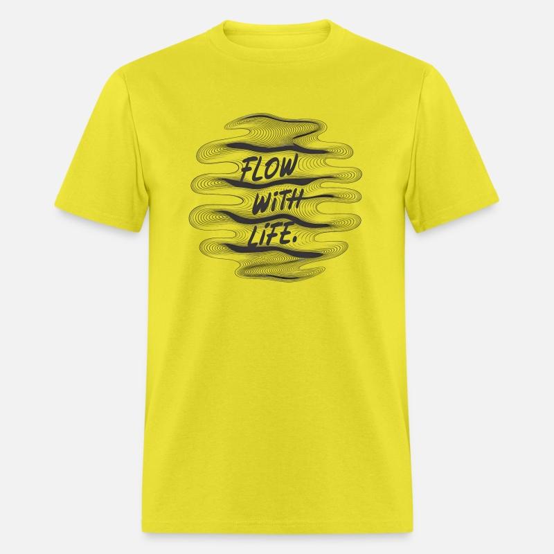 Flow With Life Minimal Typo and Abstract Shape