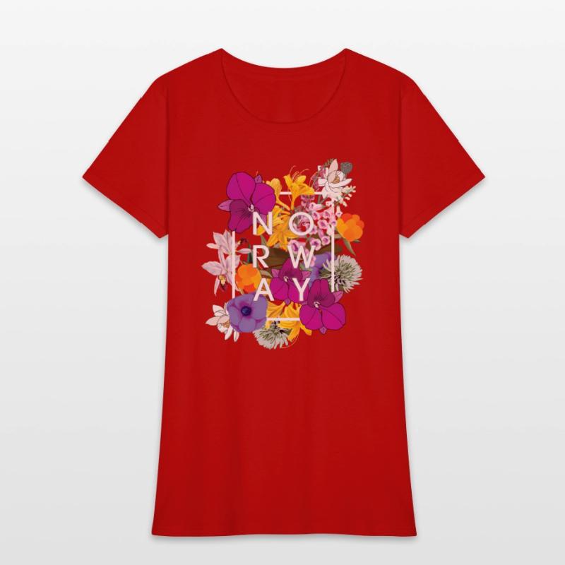 Flowers Of Norway Word - Norwegian Pride