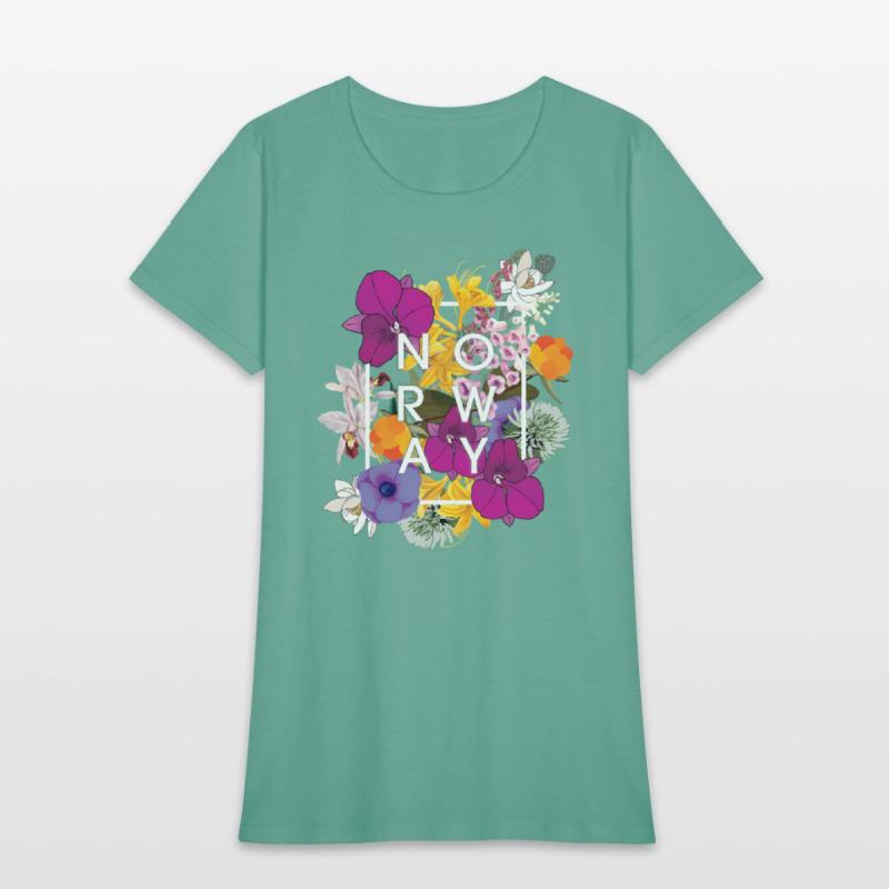 Flowers Of Norway Word - Norwegian Pride