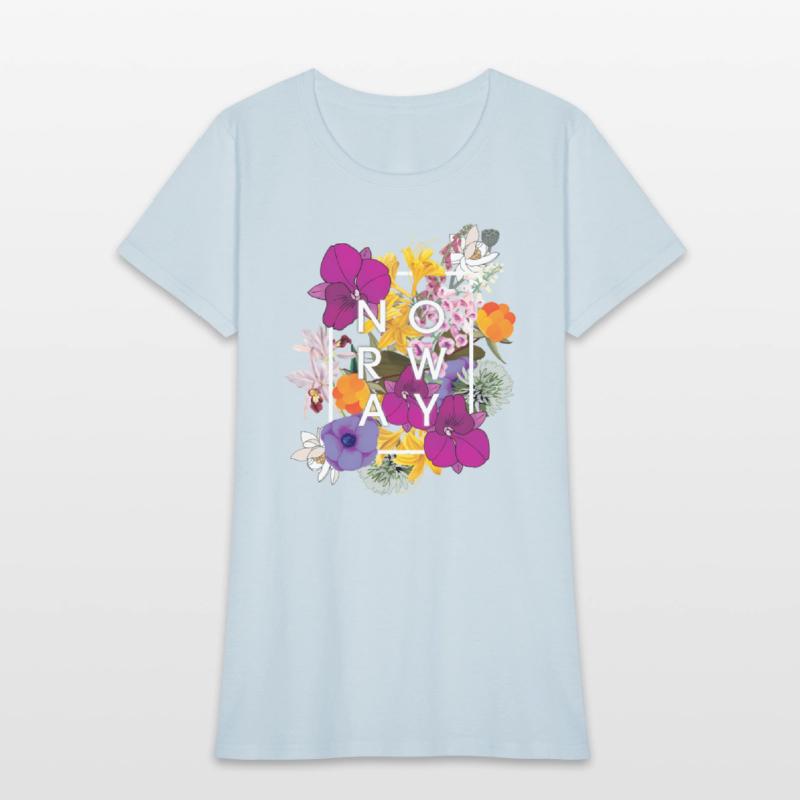 Flowers Of Norway Word - Norwegian Pride