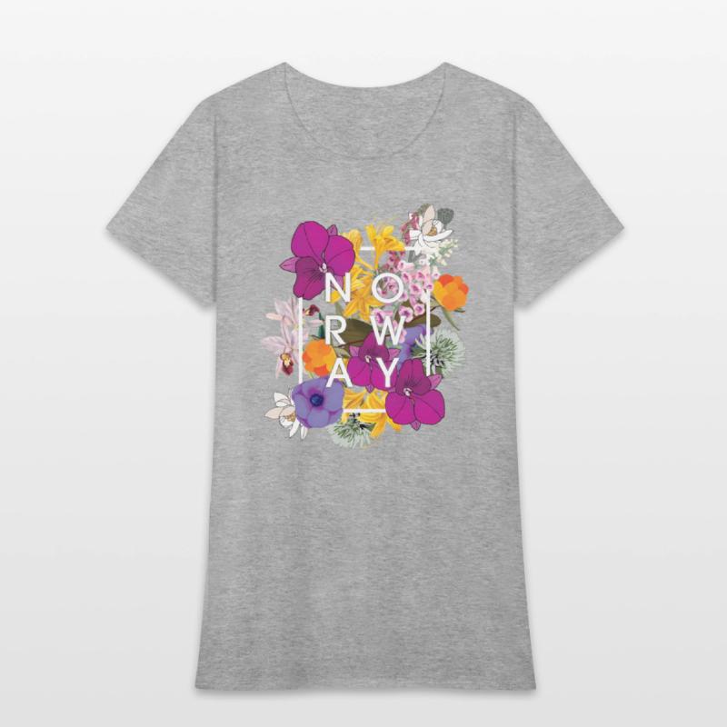 Flowers Of Norway Word - Norwegian Pride