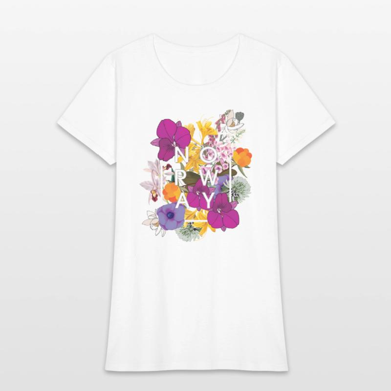 Flowers Of Norway Word - Norwegian Pride