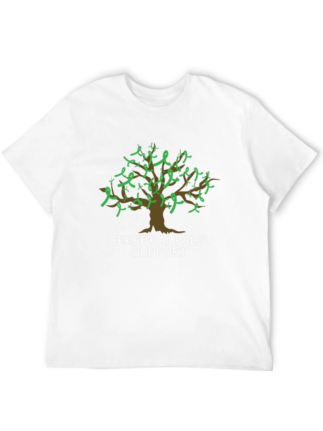 Cerebral Palsy Support Ribbon Tree T-Shirt