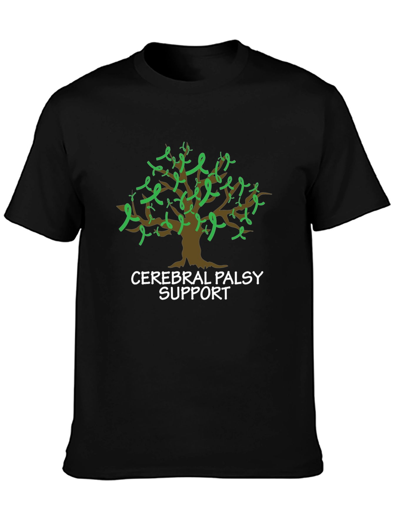 Cerebral Palsy Support Ribbon Tree T-Shirt