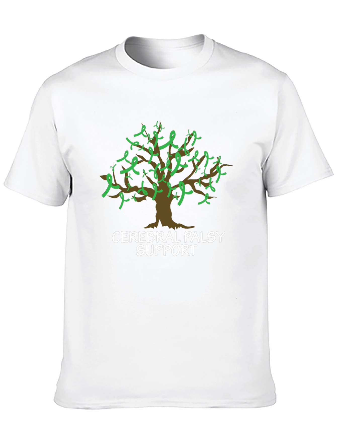 Cerebral Palsy Support Ribbon Tree T-Shirt