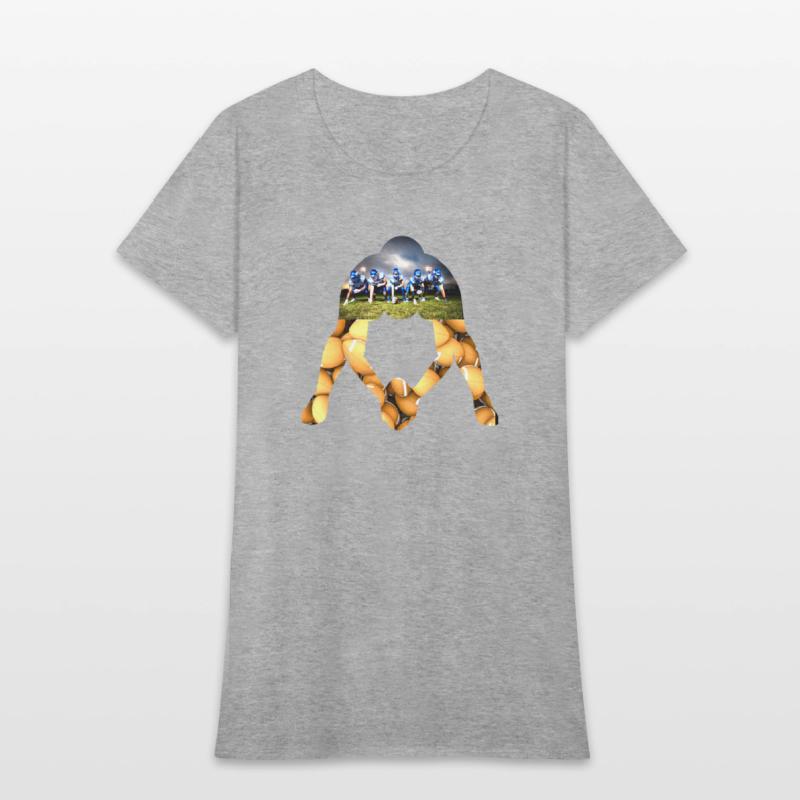 Football Offensive line - Center silhouette