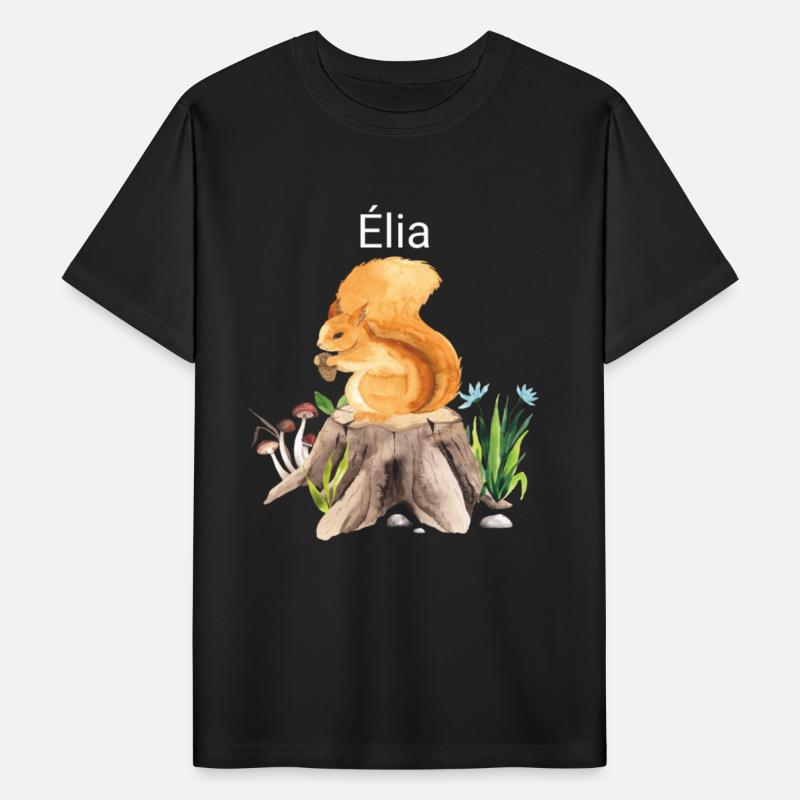 Forest animal squirrel with name Élia