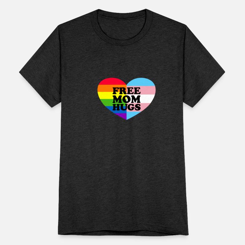 Free Mom Hugs Gay Pride Trans Flag LGBTQ Free Hugs