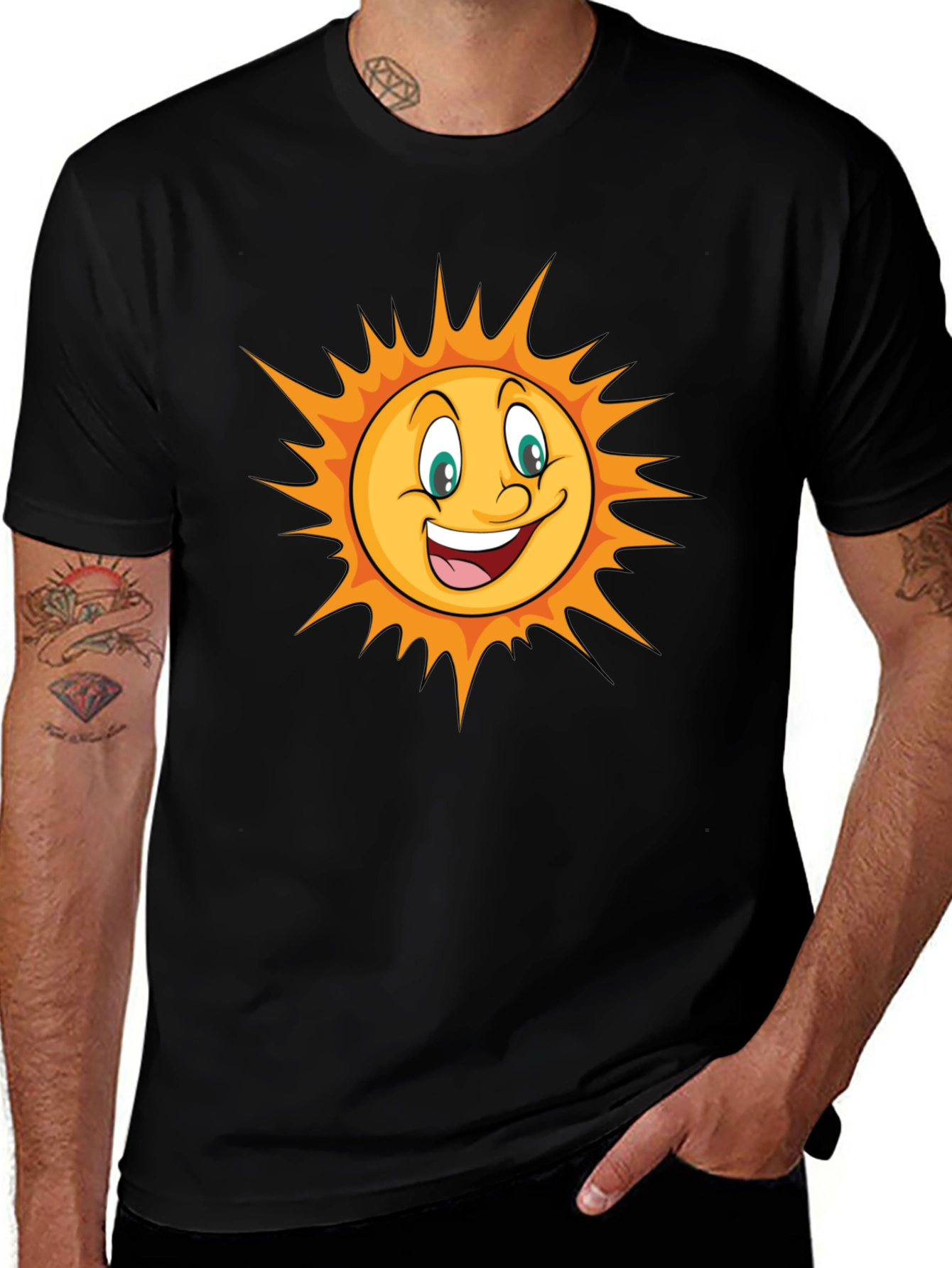 Happy Sun Graphic T-Shirt - Bright & Fun!