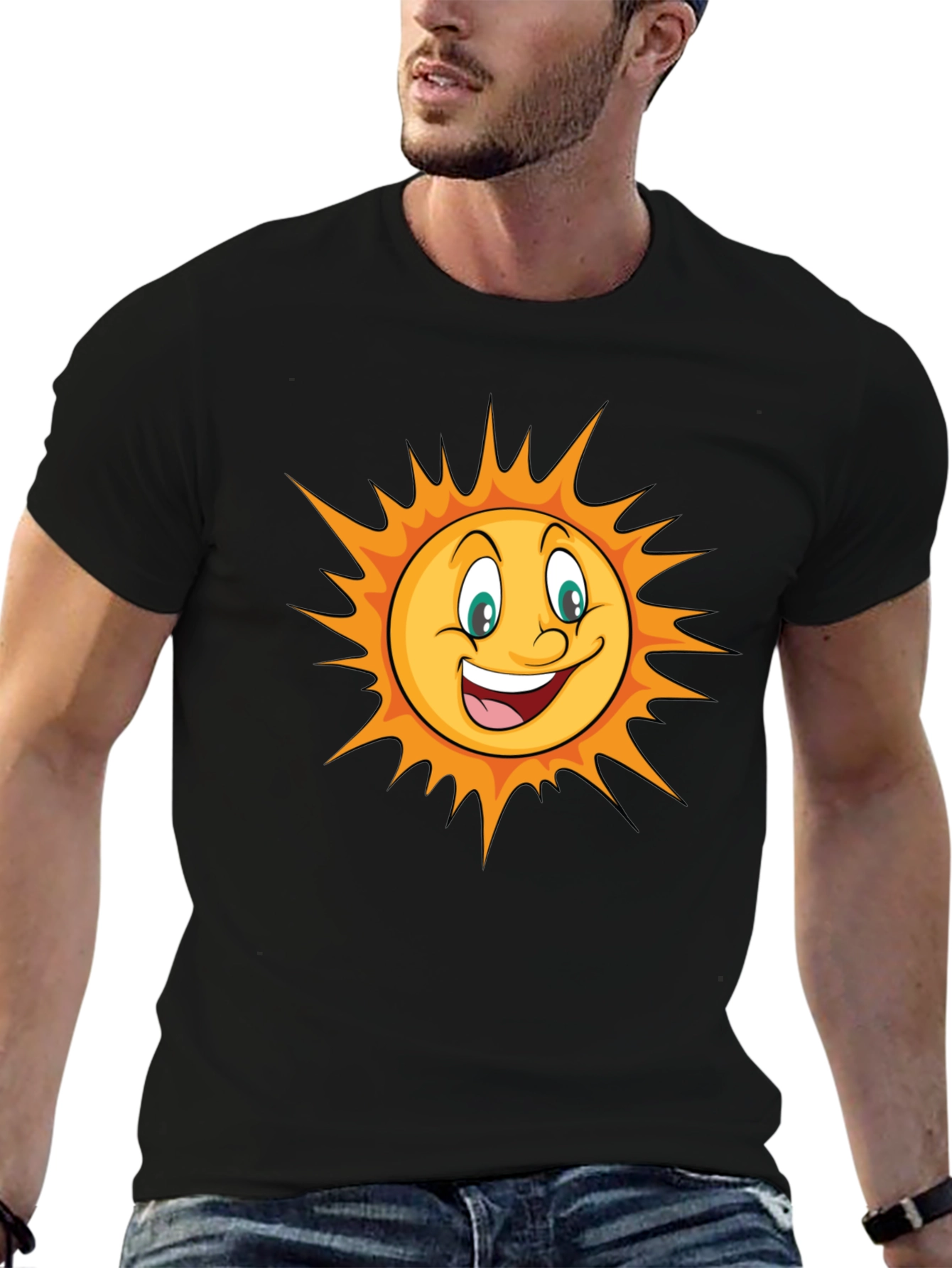 Happy Sun Graphic T-Shirt - Bright & Fun!