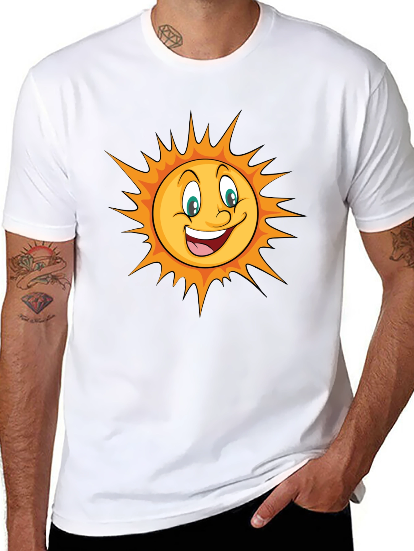 Happy Sun Graphic T-Shirt - Bright & Fun!
