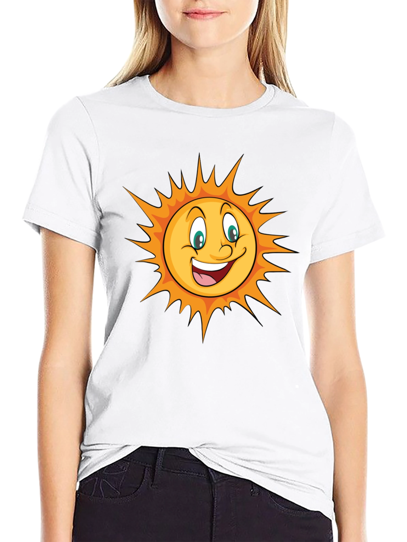 Happy Sun Graphic T-Shirt - Bright & Fun!