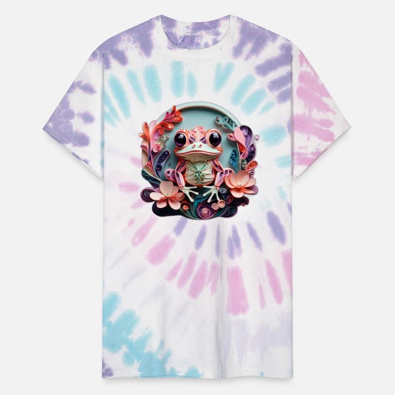 Frog's Floral Embrace