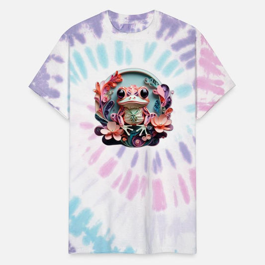 Frog's Floral Embrace