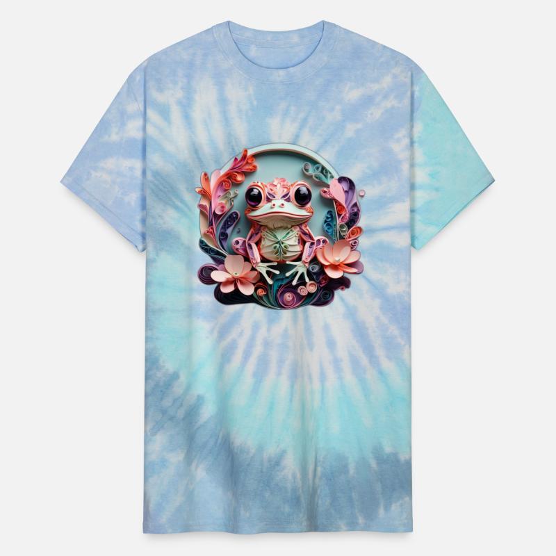 Frog's Floral Embrace