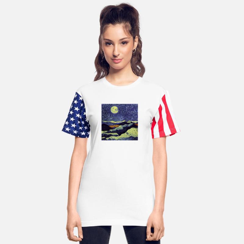 Full Moon painting, Vincent van Gogh style