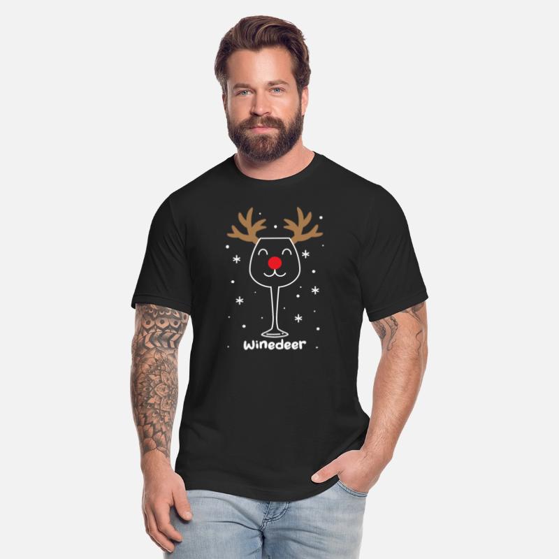 Funny Christmas Winedeer Wine Deer Reindeer