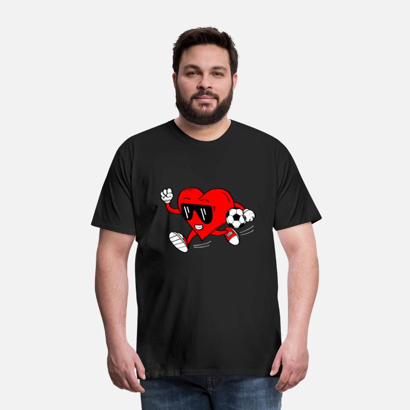 Funny Heart Soccer Football Valentine's Day Love S