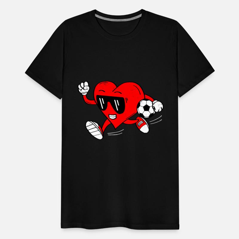 Funny Heart Soccer Football Valentine's Day Love S