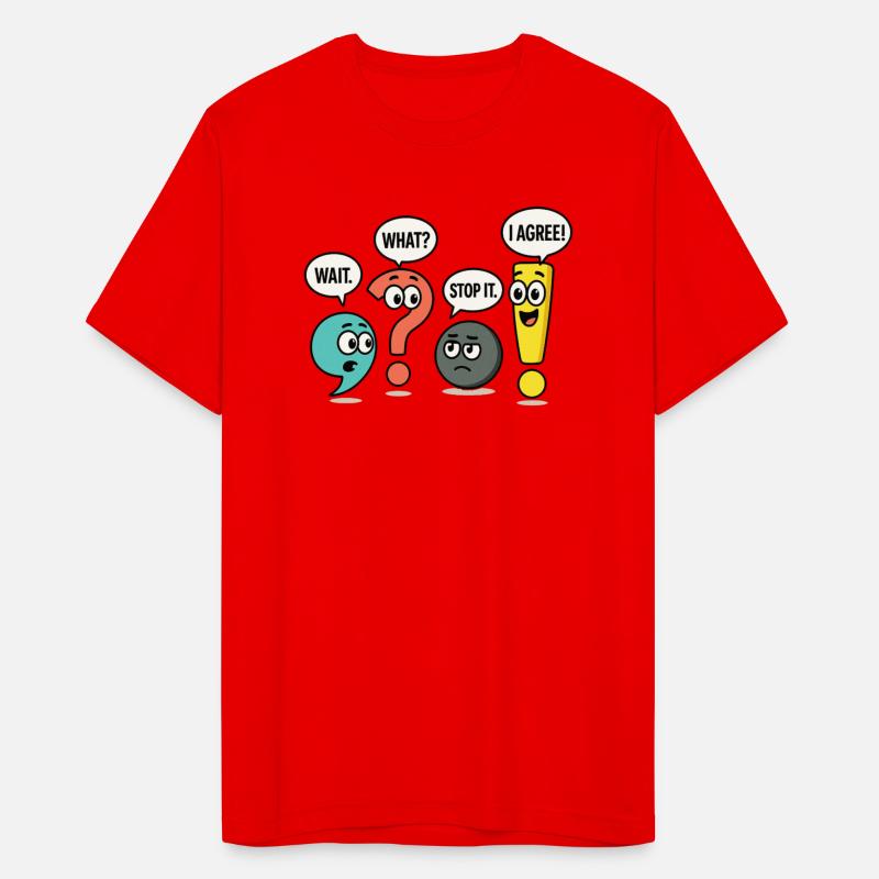 Funny Punctuation Marks Cartoon – Comma, Question