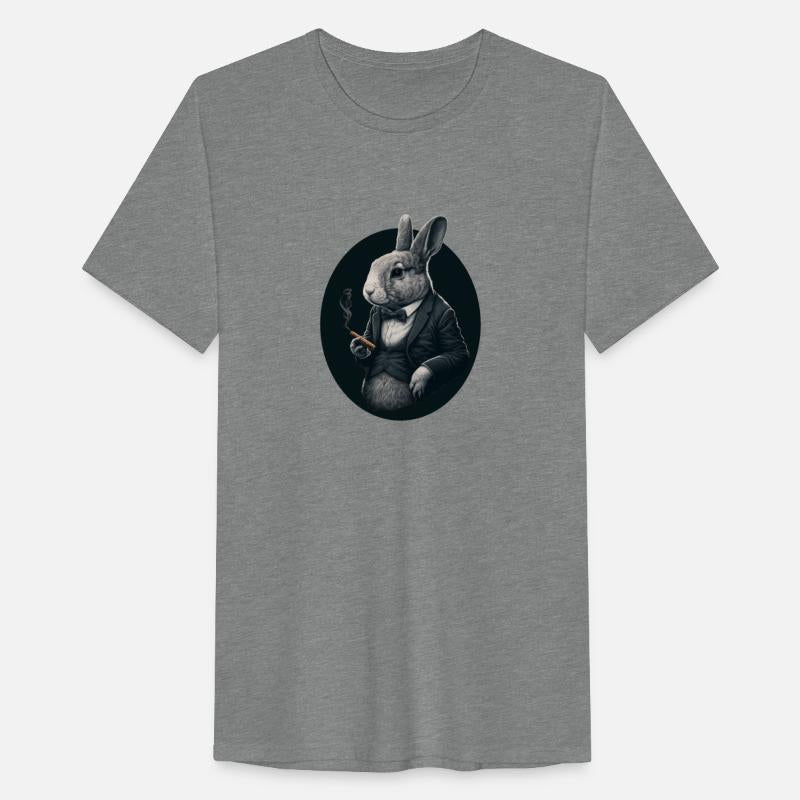 Funny smoking gentleman bunny