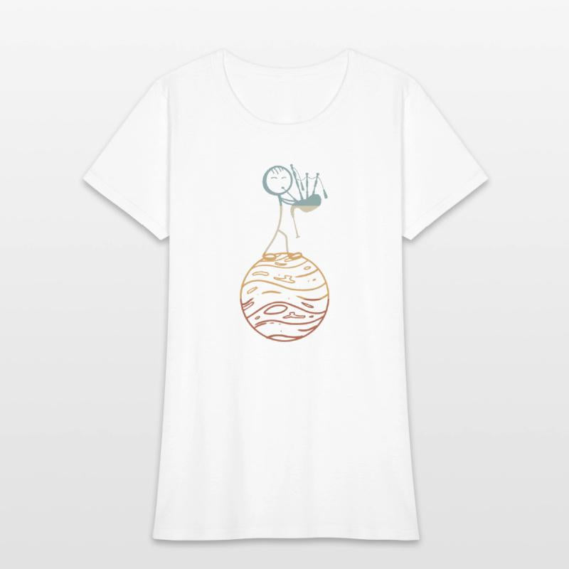 Funny Stick Figure Bagpiper Bagpiper Player