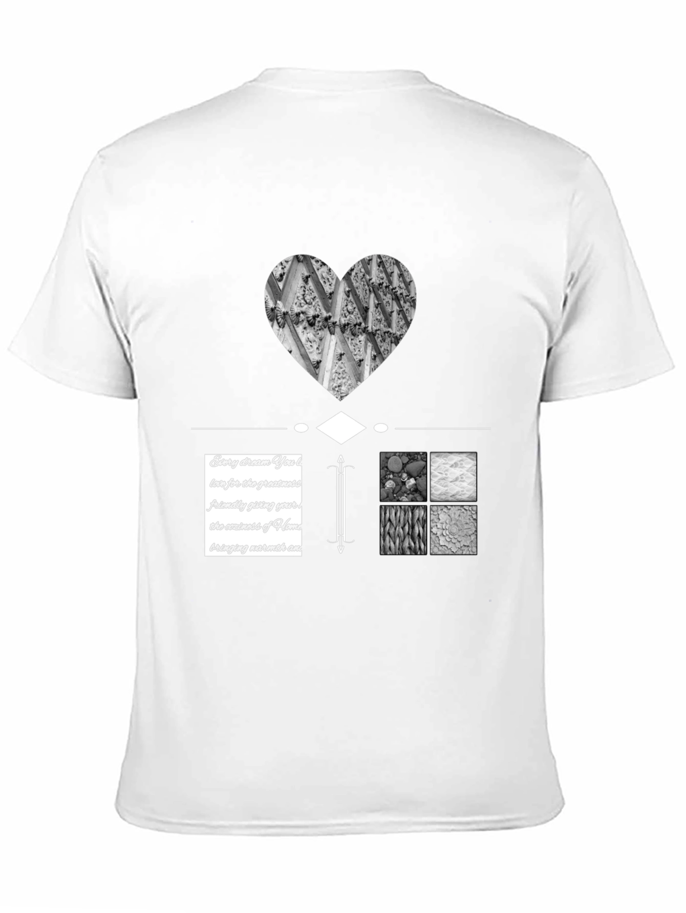 Abstract Graphic Print Black T-Shirt