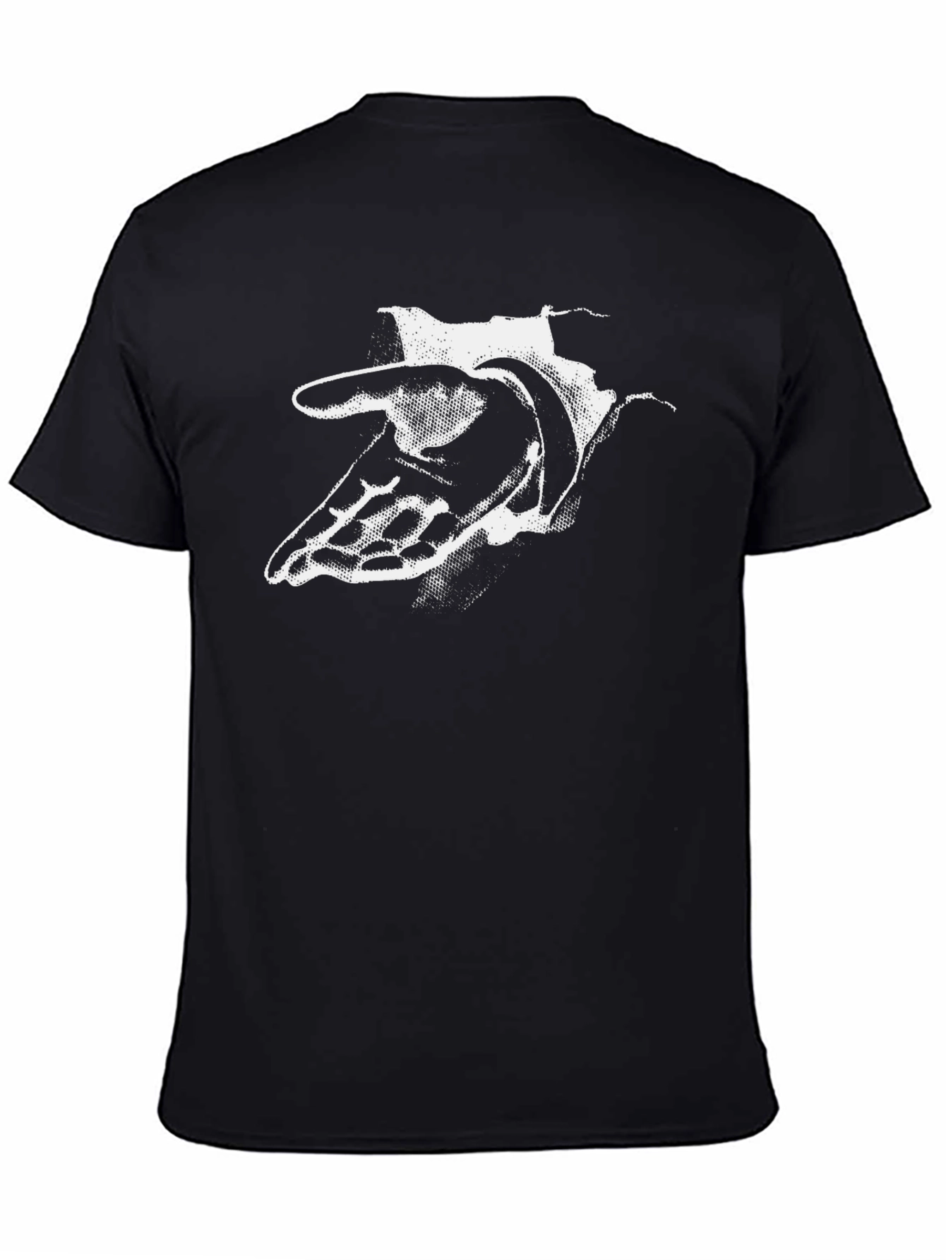 Abstract Hand Graphic Black T-Shirt