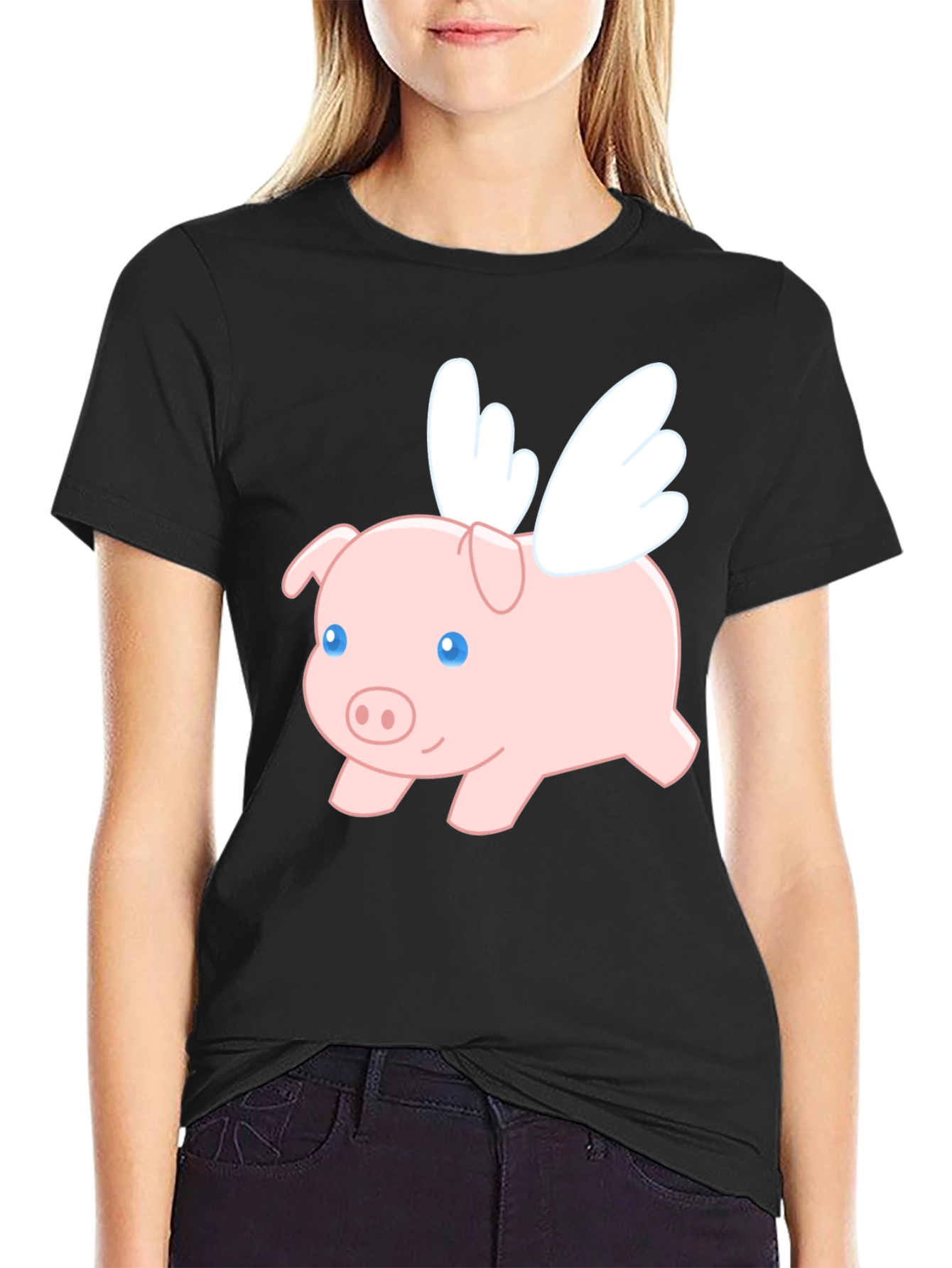 Flying Pig Graphic T-Shirt
