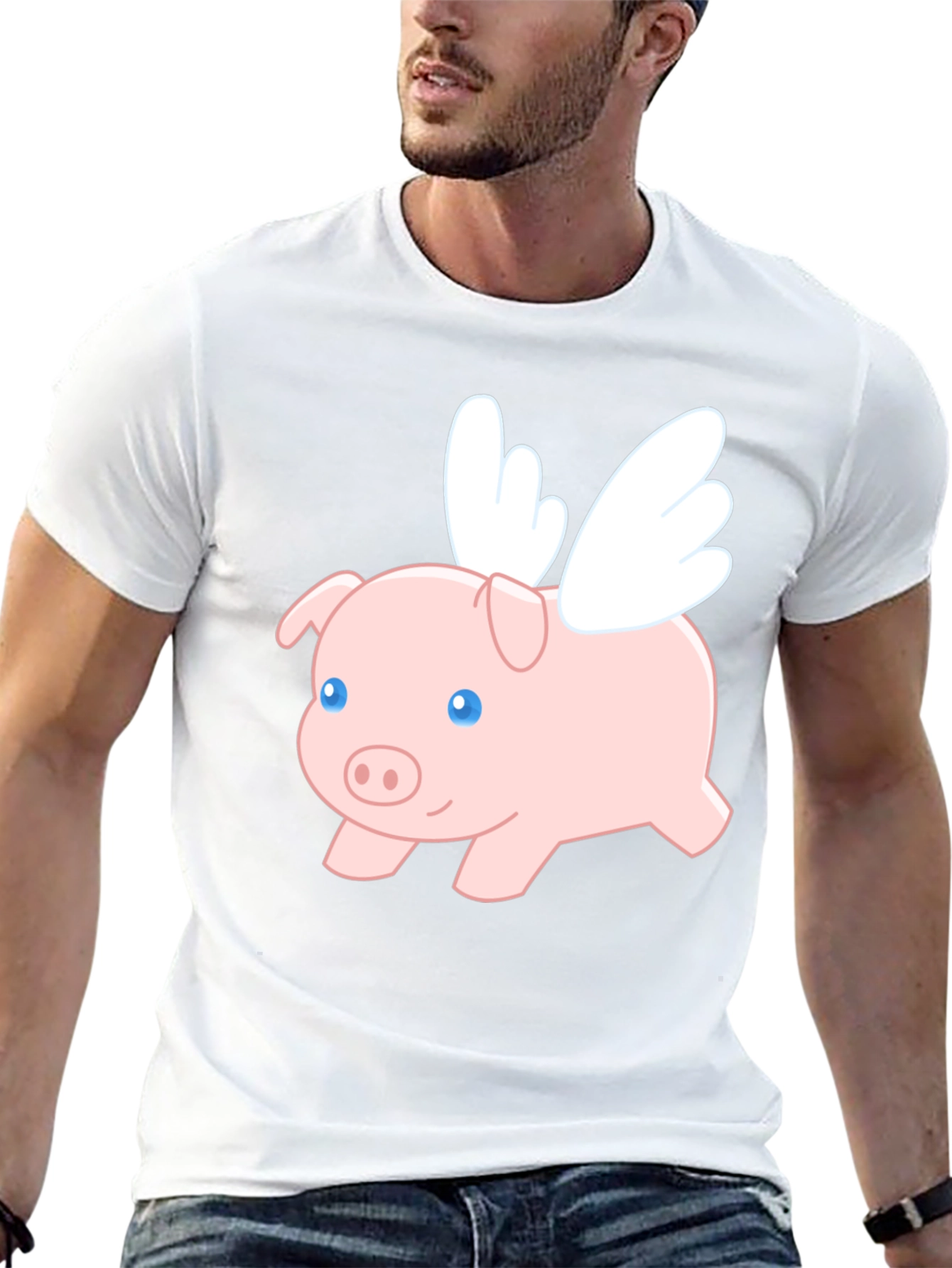 Flying Pig Graphic T-Shirt