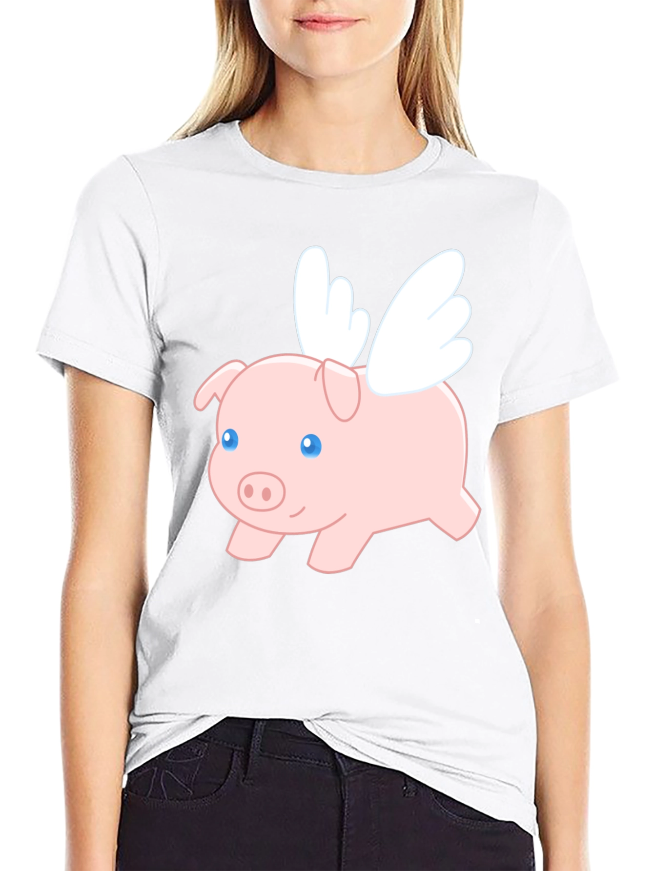 Flying Pig Graphic T-Shirt