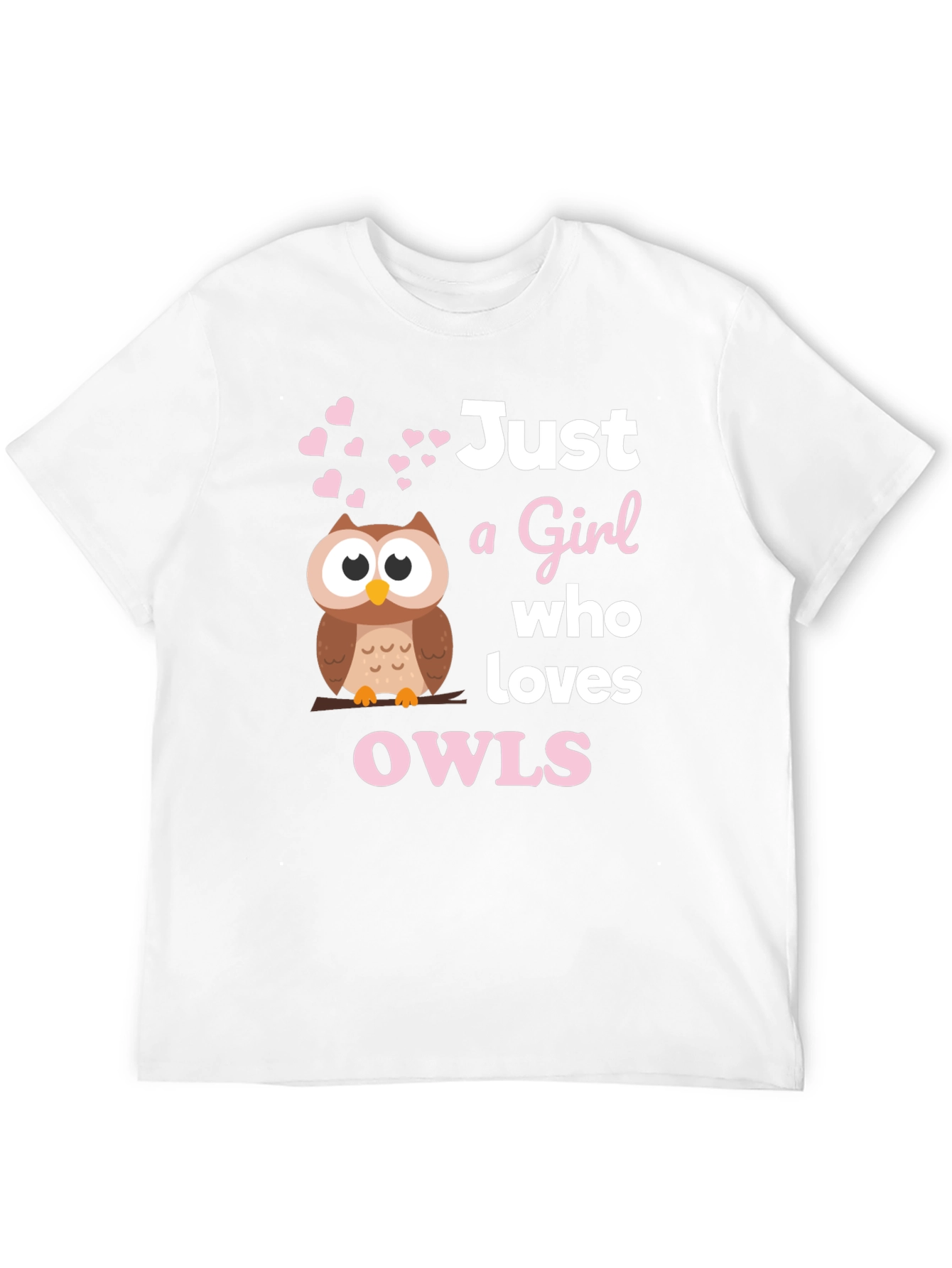 Just a Girl Who Loves Owls Graphic T-Shirt