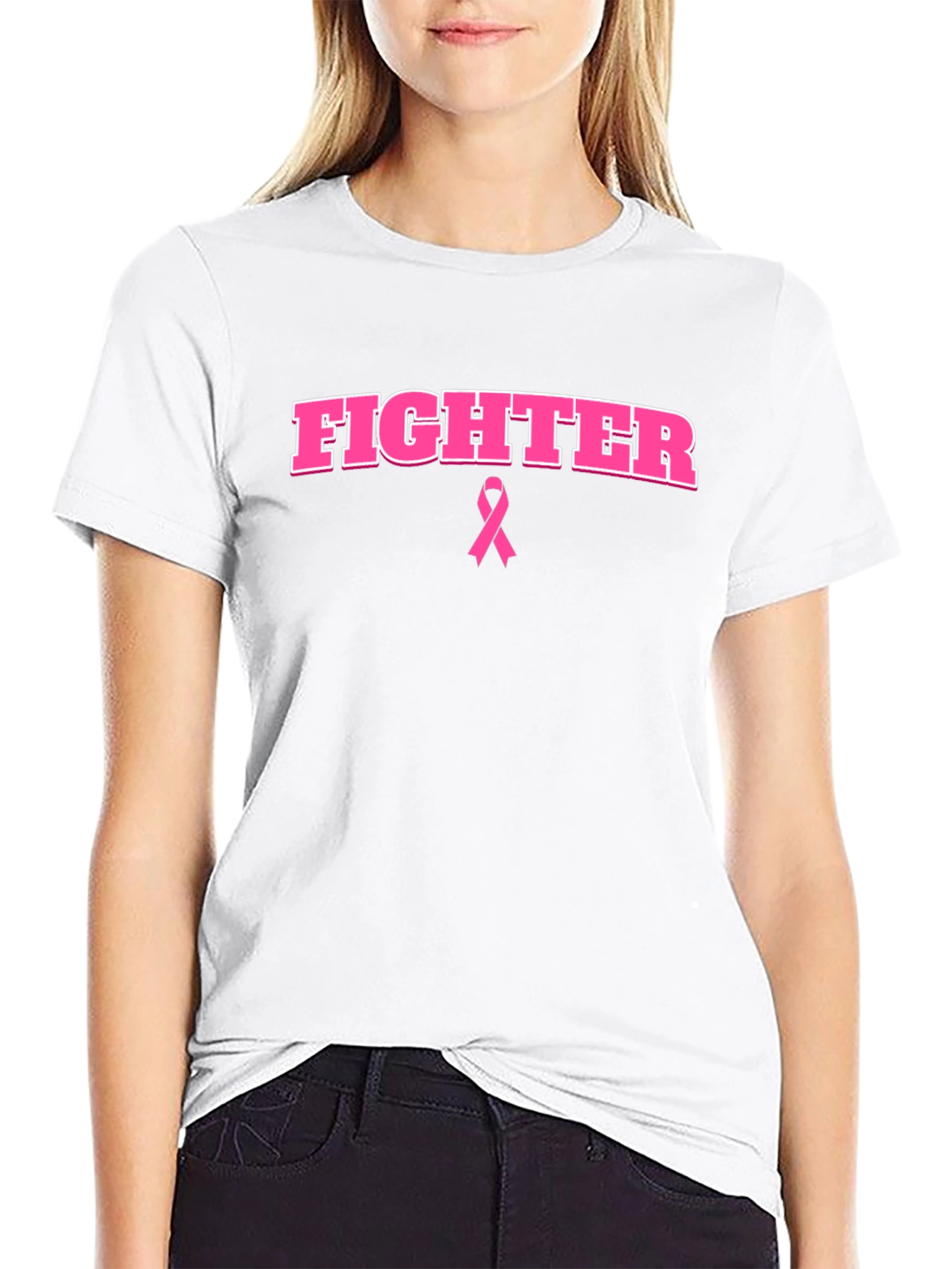 Fighter Breast Cancer Awareness T-Shirt