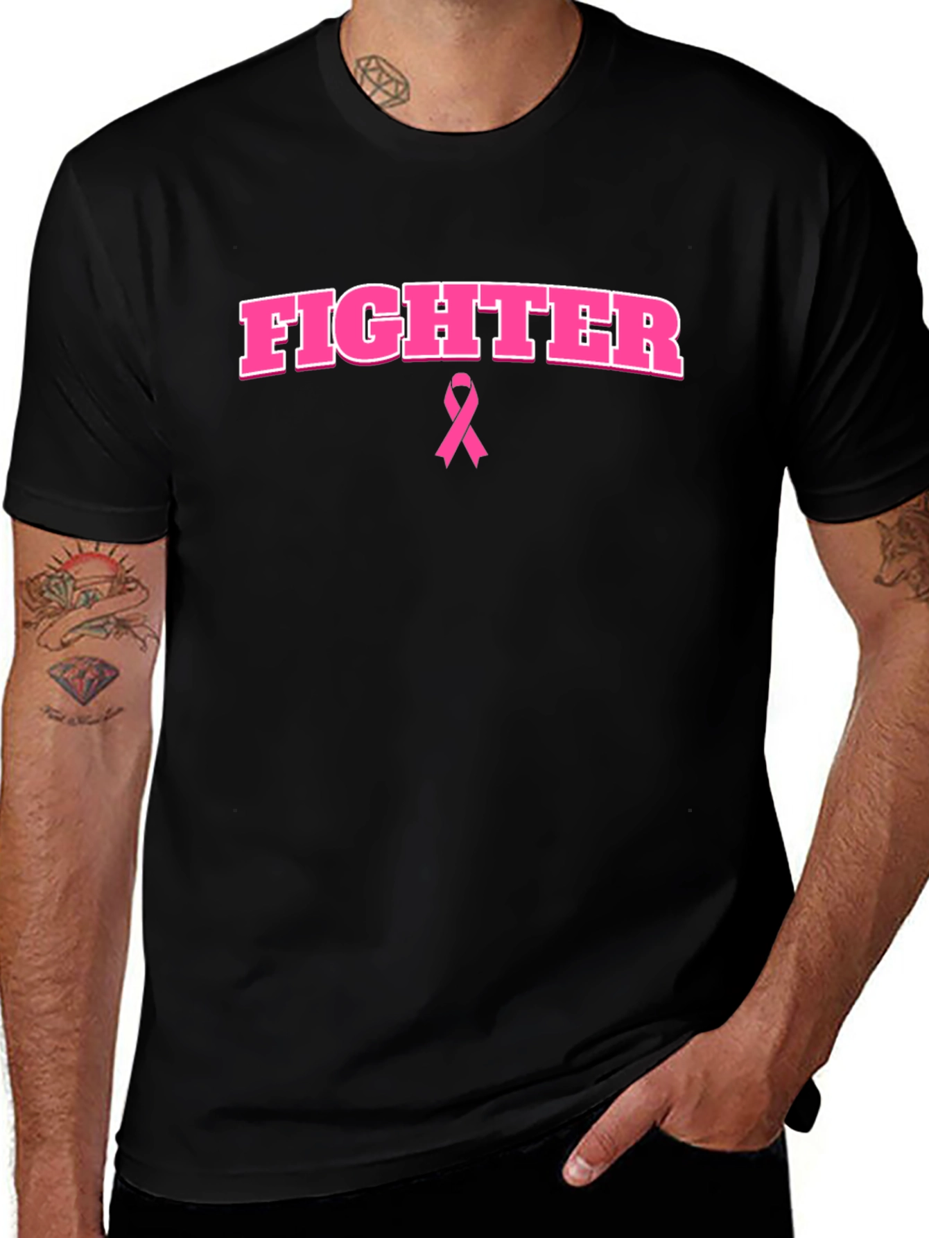 Fighter Breast Cancer Awareness T-Shirt