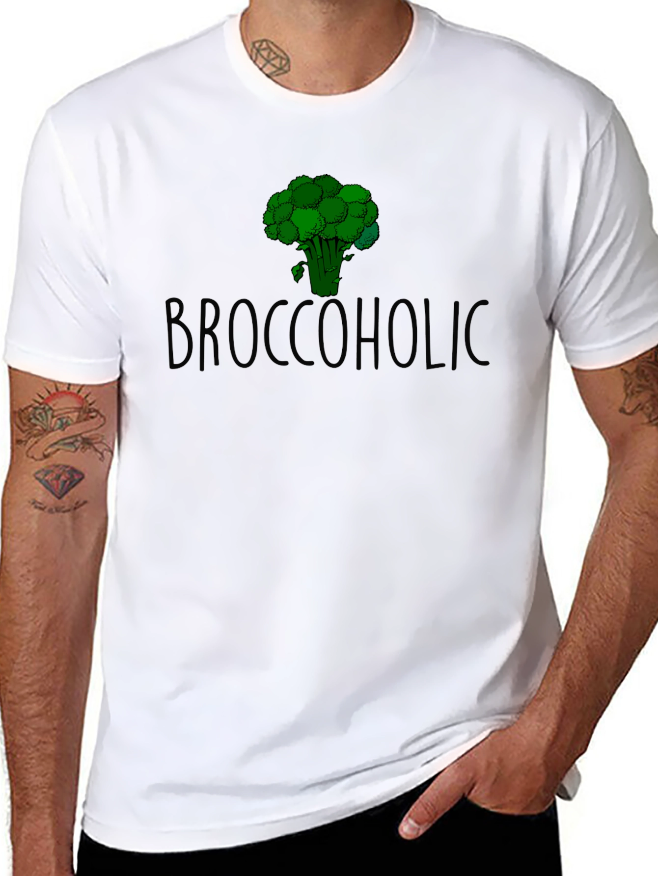Broccoholic T-Shirt: Funny Broccoli Lover Tee