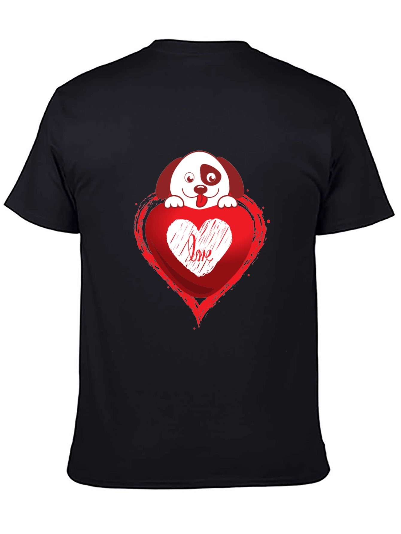 Love Pup Graphic Tee - Black T-Shirt
