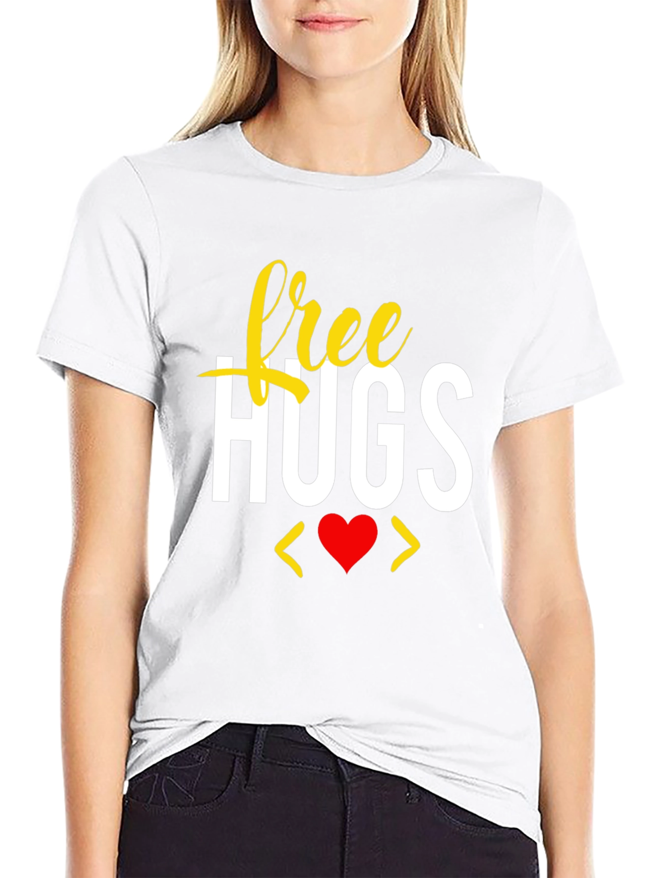 Free Hugs Graphic Tee - Soft Cotton Blend