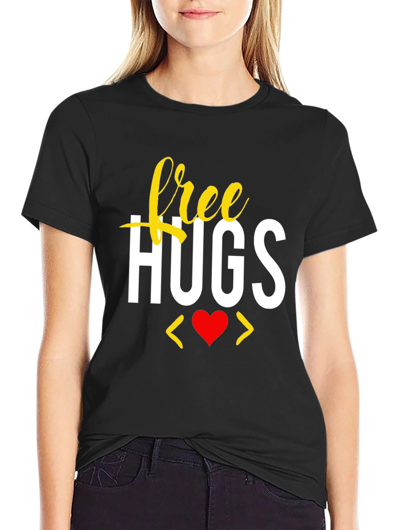 Free Hugs Graphic Tee - Soft Cotton Blend