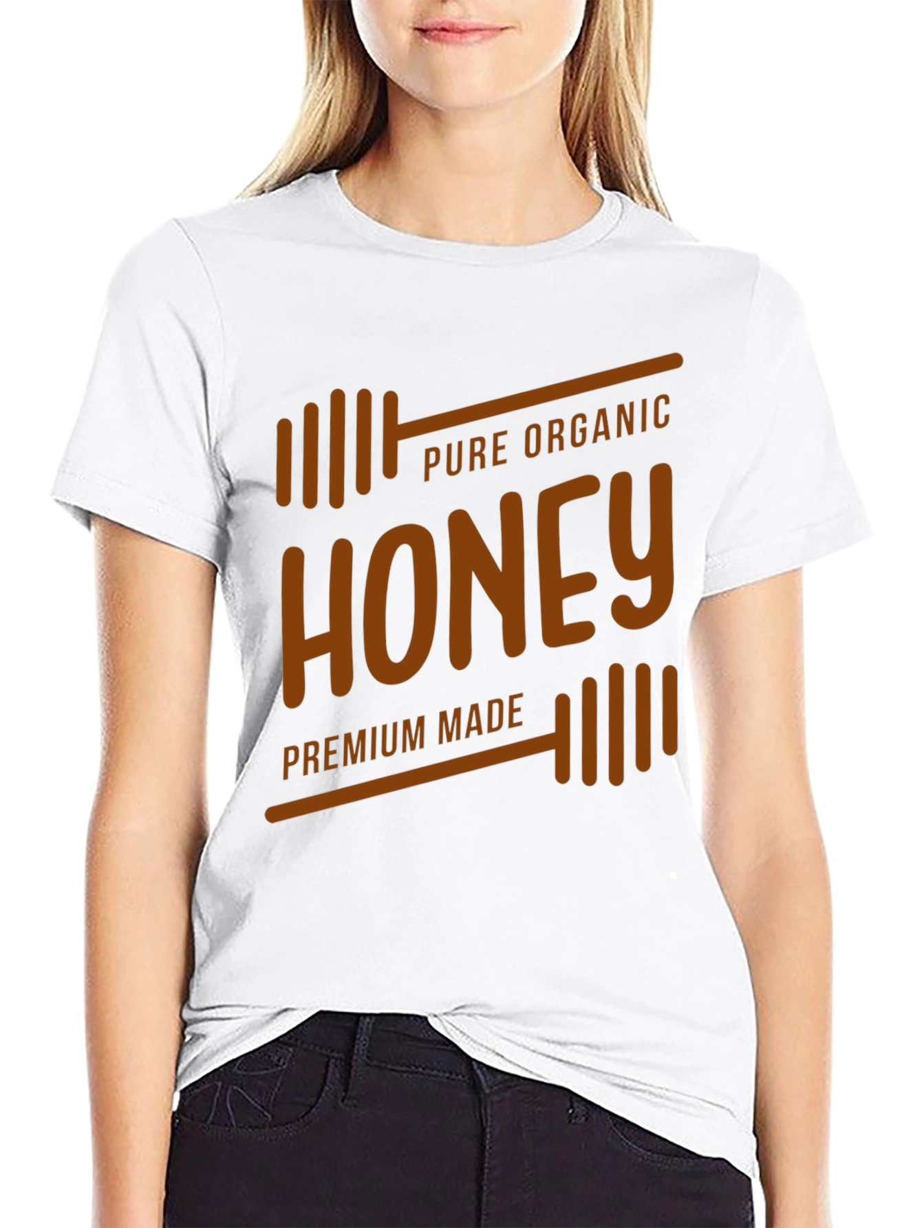 Organic Honey Graphic Tee - Premium Made