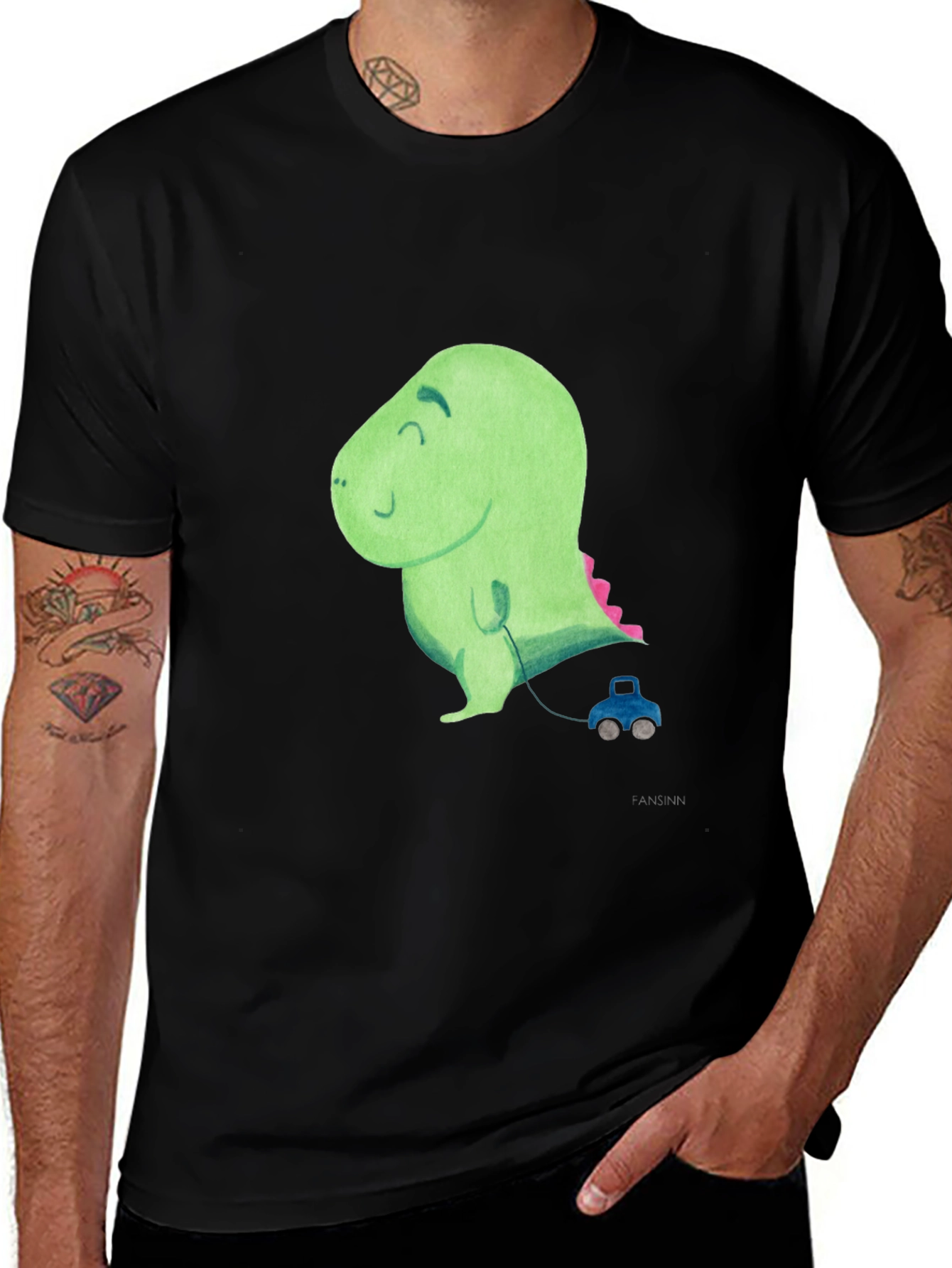Cute Dinosaur Toy Car T-Shirt